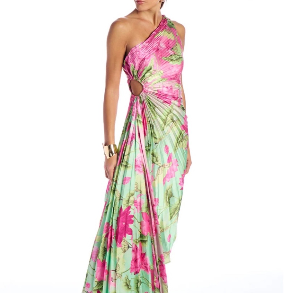 AKIRA LAZY DAISY PRINTED MIDI DRESS Size LL
